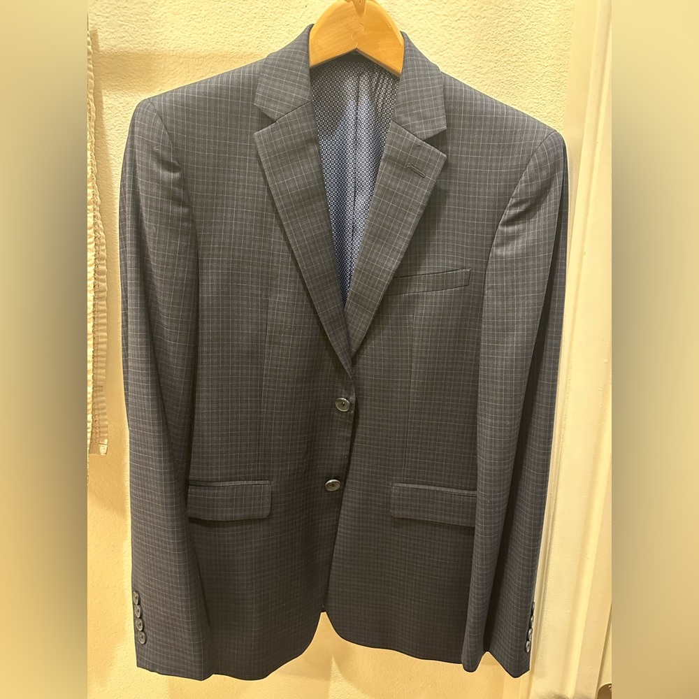 Navy Blue Two Piece Suit